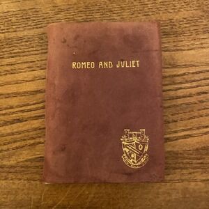 Antique Soft Suede Leather Bound Romeo and Juliet